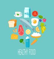 Healthy food concept. vector