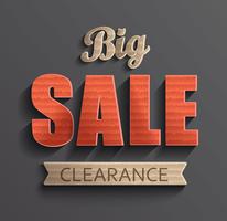 Poster big sale clearance. vector