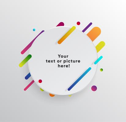 Trendy neon lines and circles wallpaper