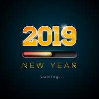 2019 New Year Coming Illustration vector