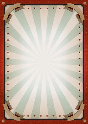 Vintage Blank Circus Poster Sign