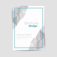 Geometrical brochure A4 vector