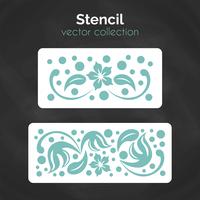 Stencil. Laser cuting template. Pattern for decorative panel. vector