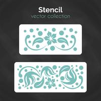 Stencil. Laser cuting template. Pattern for decorative panel. vector