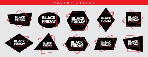 Ilustración de vector de venta de viernes negro