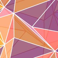 Low poly abstract in coral colours  vector