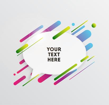 Trendy neon lines and circles wallpaper