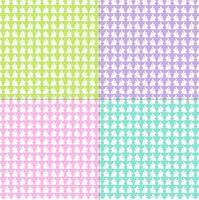 Easter bunny patterns vector