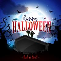 Happy Halloween banner illustration  vector