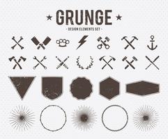 Elementos de diseño grunge vector