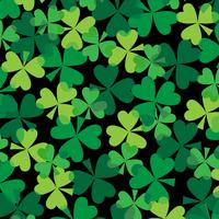 Saint Patrick's Day overlapping clover pattern vector