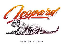 Diseño del vector del leopardo