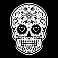 Vector Mexican Skull with Patterns