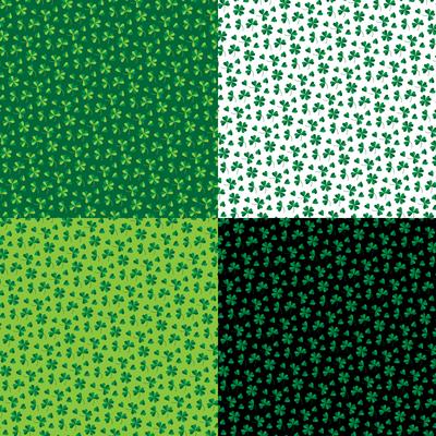 Saint Patrick's Day small shamrock patterns