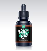 E-Liquid Bottle Mockup vector