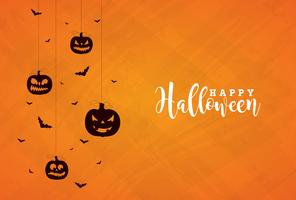 Ilustración de banner de halloween feliz vector