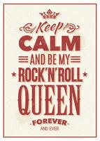 Rock Queen Typography vector