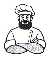 Hipster Chef Vector icono