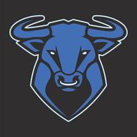 Bull Mascot Vector Icon