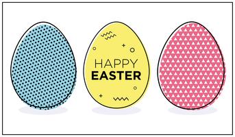 Easter eggs. vector