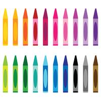 crayon colors clipart vector