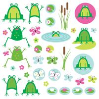 clipart de rana vector