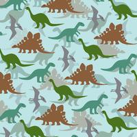 layered dinosaur pattern on blue background vector