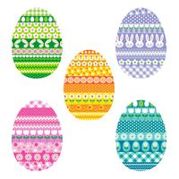 patterned Easter eggs vector