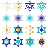Jewish star of David clipart vector