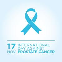 Día Internacional contra la Bandera del Cáncer de Próstata. vector