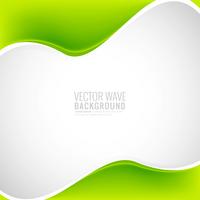 Beautiful business stylish green wave background vector