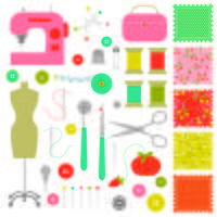 sewing clipart	 vector