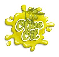 Olive oil label. vector