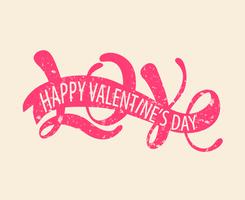 Love  Happy Valentine's day vector