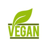 Icono de comida vegana. vector