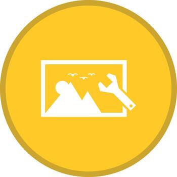 Glifo de fondo multicolor vector