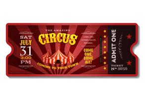 Vintage Circus Ticket vector