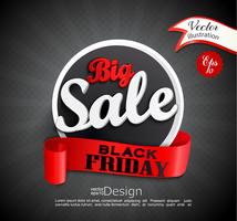 Big sale Black Friday vector