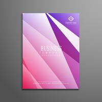 Plantilla de folleto de negocio abstracto colorido polígono vector