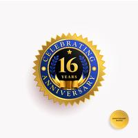 Years Anniversary Gold Badge vector