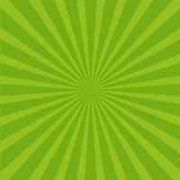 Bright green rays background. vector