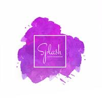 Hand drawn colorful soft watercolor splash design vector