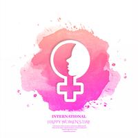 Fondo feliz celebración del día de la mujer vector