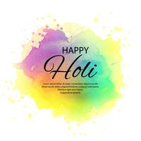 Ilustración del fondo colorido de la celebración de Holi feliz vector