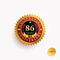 Years Anniversary Gold Badge vector