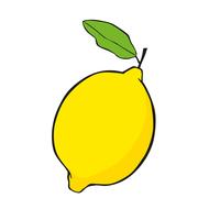 Ilustración de icono de vector de limón