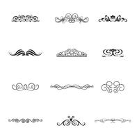 Flourishes Calligraphic Ornaments and Frames.  vector