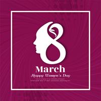 Abstract elegant Women's day background vector