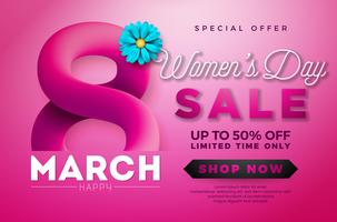 Women's Day Sale design  vector