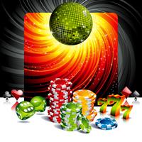 Ilustración de tema de casino vector
